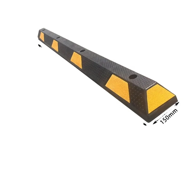 Factory Customised Durable heavy duty Rubber Car Motorcycle Parking Wheel Stopper