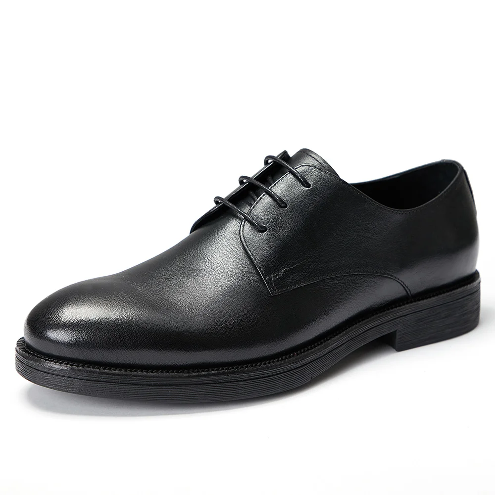 
New fashion leather oxfords fine pigskin lining low heel Rubber Outsole dress shoes for men 
