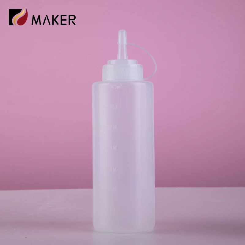Factory Sale 240ML 500ML Ketchup Squeeze Bottle Wholesale Empty PE Plastic Tip Squeeze Chili Sauce Bottle For Tomato Salad Sauce