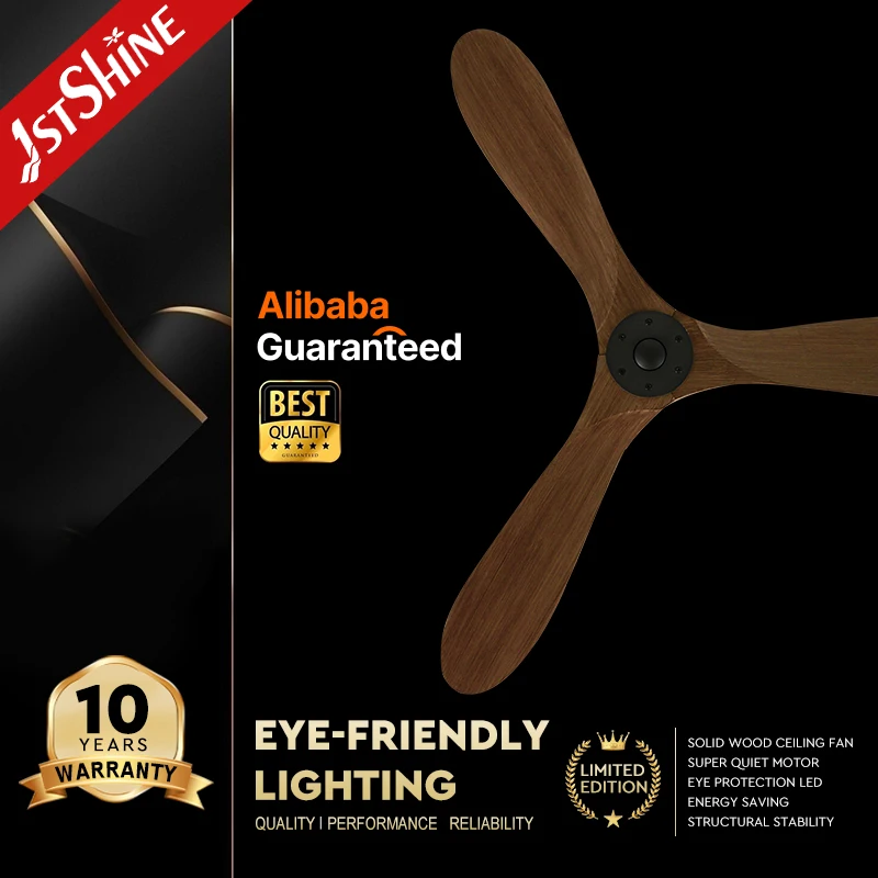 Потолочный вентилятор 1stshine 3 дня доставки 60 дюймов с тремя деревянными лопастями потолочный дистанционным управлением