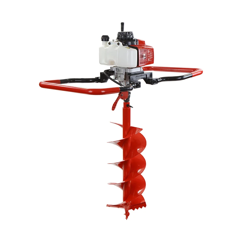 2stroke 68CC 2 person operated portable ground hole drill earth auger drill up 400mm max