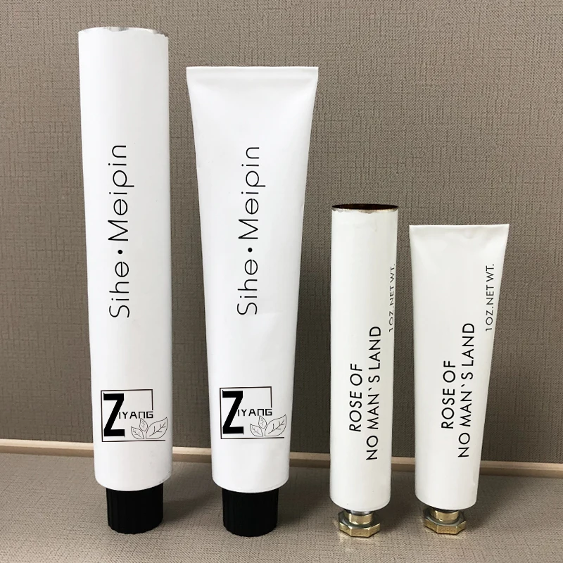 Factory Custom Printing Empty Hand Cream Aluminum Tube Container Aluminium  Squzee Collapsible Cosmetic Tube