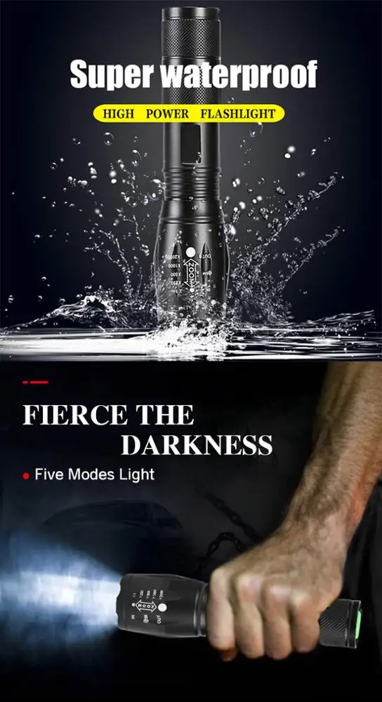 Brightenlux Multifunction Flash Light Flashlight Xml T6, 18650 Usb Torch Linternas Led Flashlight Tactical