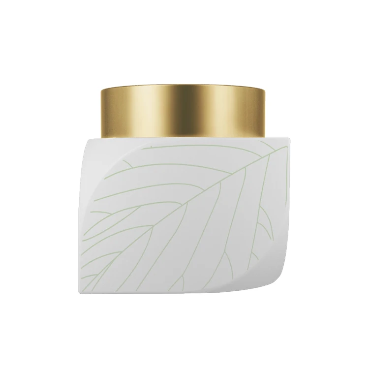  Новый дизайн набор флаконов в форме листа для косметики стеклянные банки запатентованный продукт крем лица уникальный отбеливающий