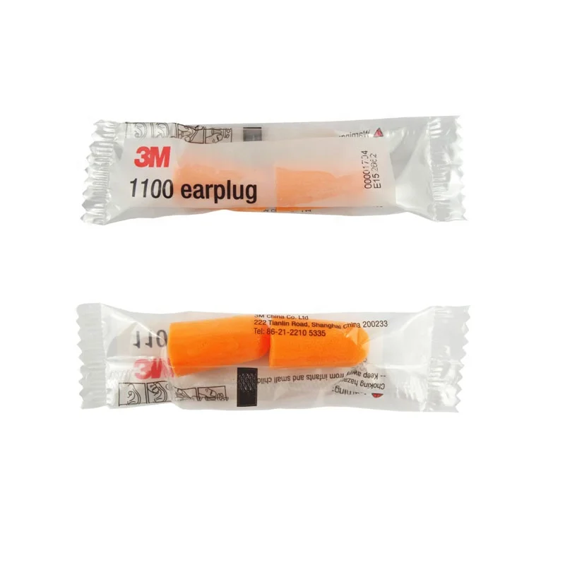 Disposable Comfortable Uncorded and Corded PU Foam Earplugs  1100, NRR 29dB