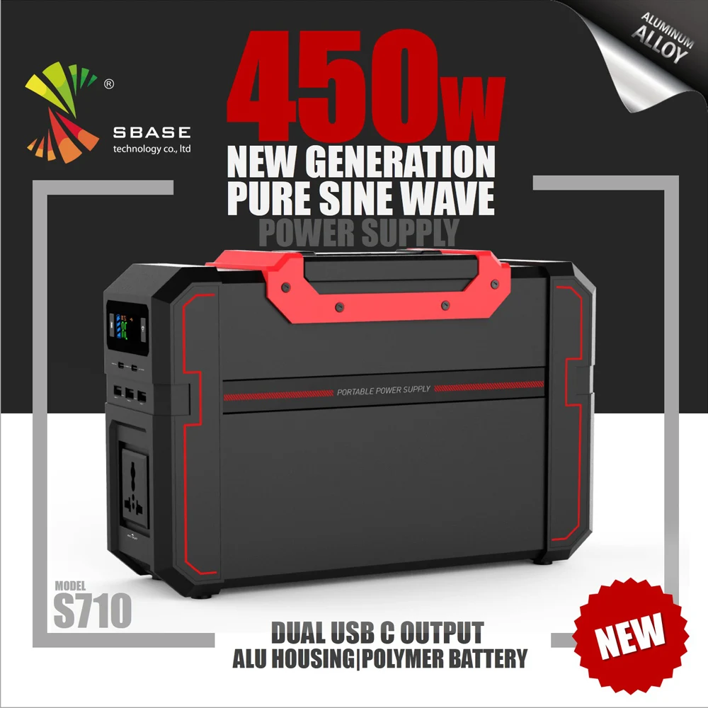 Портативный источник питания 1000W портативный солнечный генератор 444Wh солнечной энергии станция 450 Вт Power Банк переменного