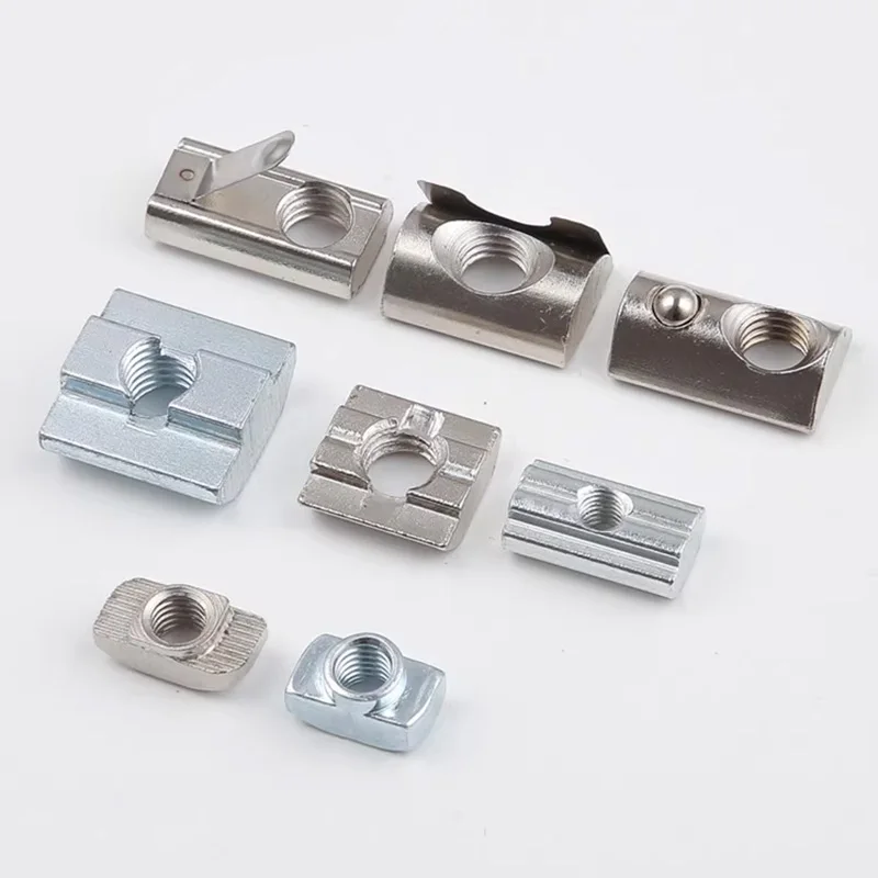 Wholesale M3 M4 M5 M6 M8 T Slot Nut for 2020 3030 4040 4545 5050 Series Aluminum Profile Slot 6mm 8mm 10mm