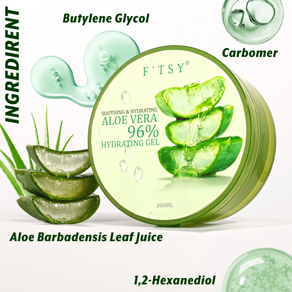 Korean Organic Moisturizing Gel Hyaluronic Acid Soothing Overnight Face Mask Repair Aloe Vera Gel