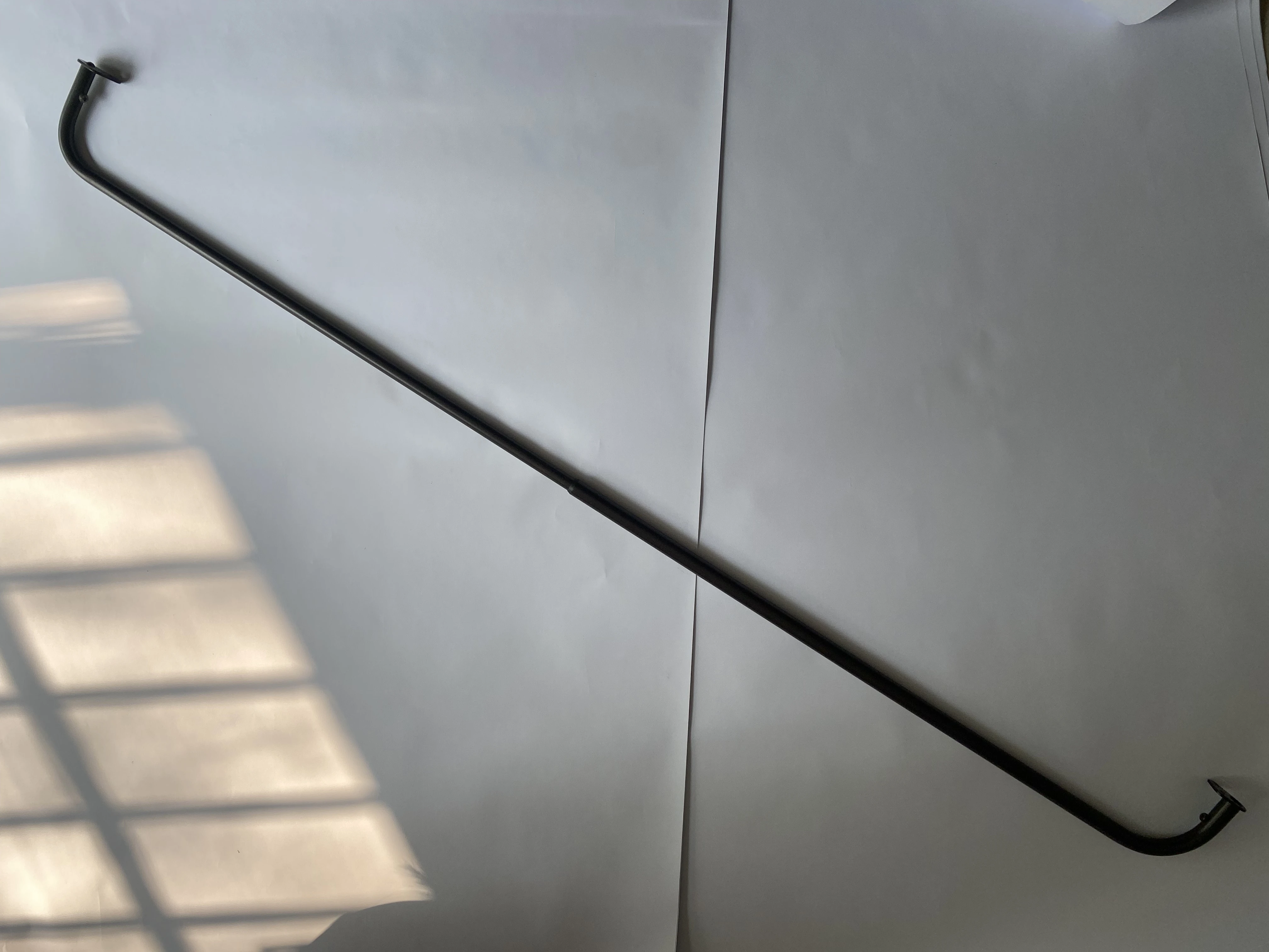 Smart Home Factory curtain rod curtains rods holdercurtain pull  Window Single Drapery Rod with Finials