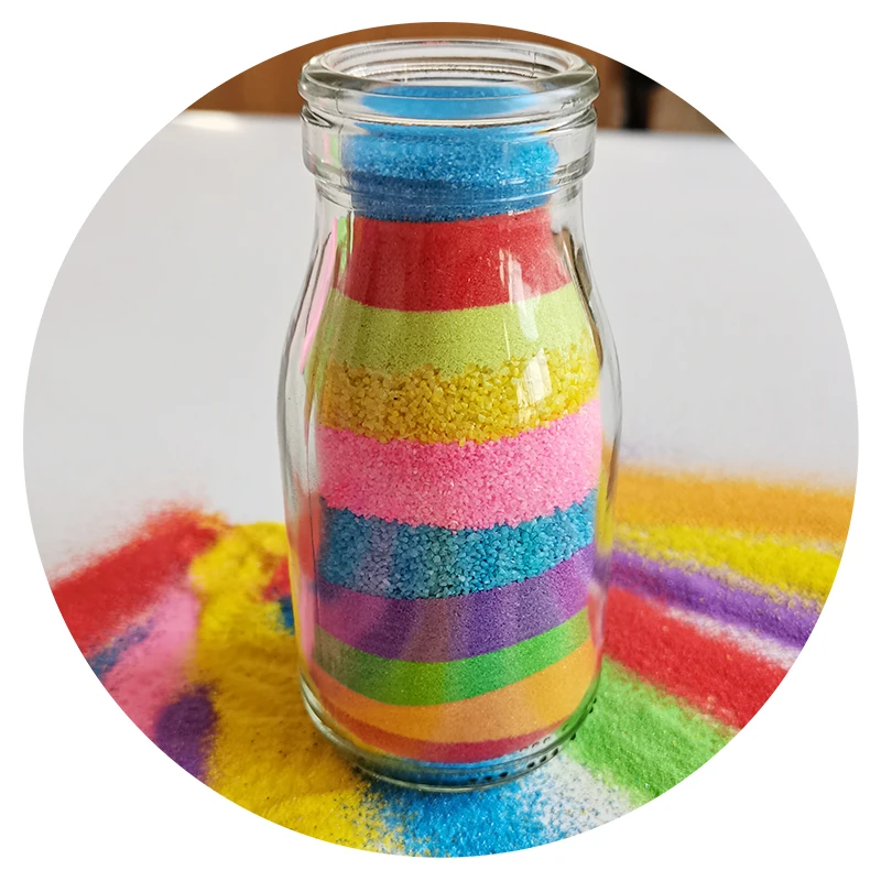 Chinese Manufacturers Wholesale Colored Sand Indoor And Outdoor Color Sand Colorful Sand For Stone Paint Wall Paint