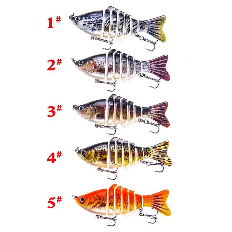 1PCS 10cm 16g New Minnow Fishing Lure Bass Artificial Hard Fishing Bait Crankbait Wobblers 3D Eyes Trolling Treble Hook Fishing