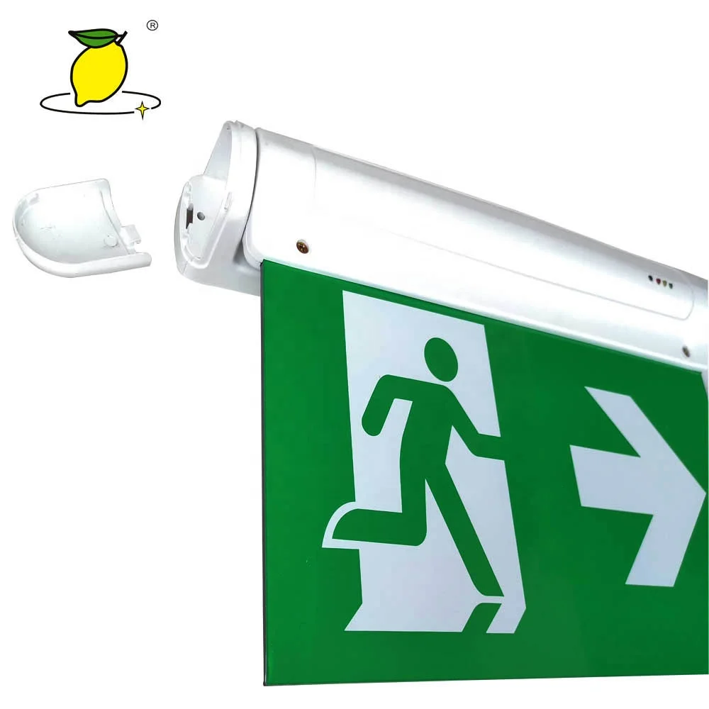 acrylic led exit signs emergency lighting surface mounted exit sign