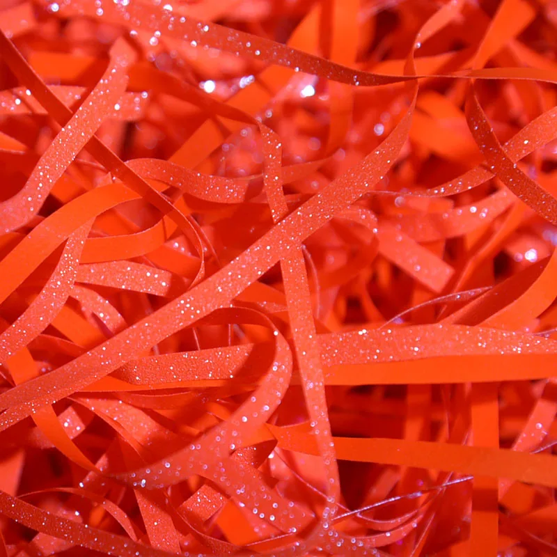 
50g/bag Shredded Paper packaging Crinkle film box filler Decoration Shredded for gift basket pack Crinkle Tissue raffia filling 