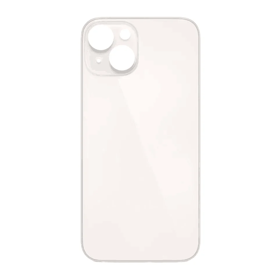 Big Hole Battery Cover glass Rear Door Housing Glass For IPhone 14 14 Plus Glass Replacement with LOGO