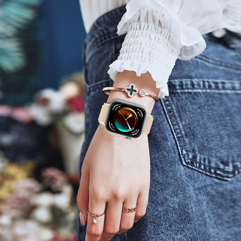 Плетеный нейлоновый тканевый ремешок для Huawei Fit3