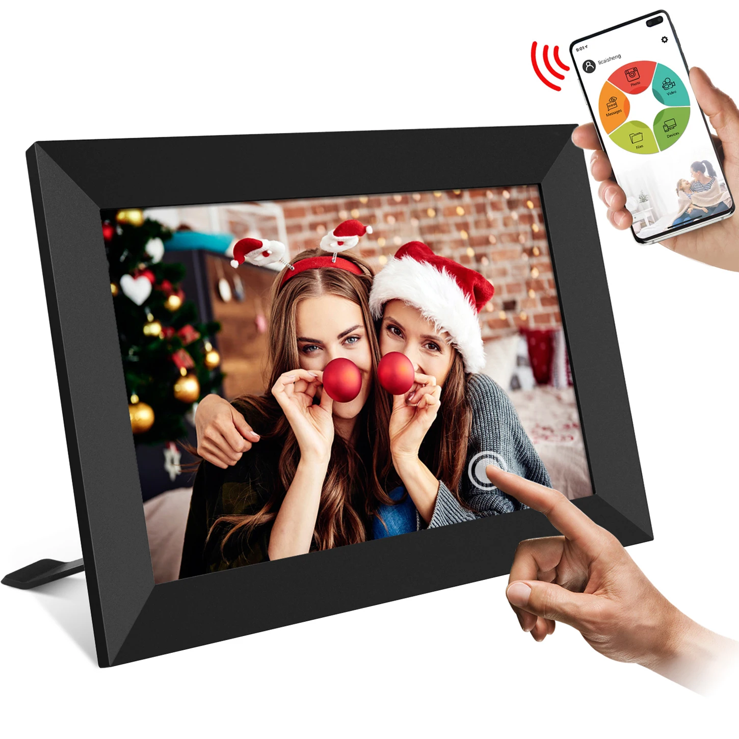 Цифровая камера с Wi-Fi для фоторамка 8 дюймовый дисплей 1280*800 разрешение Бесплатная неограниченное Облачное хранилище интеллектуальная беспроводная (Wi-Fi) рамка для фотографий