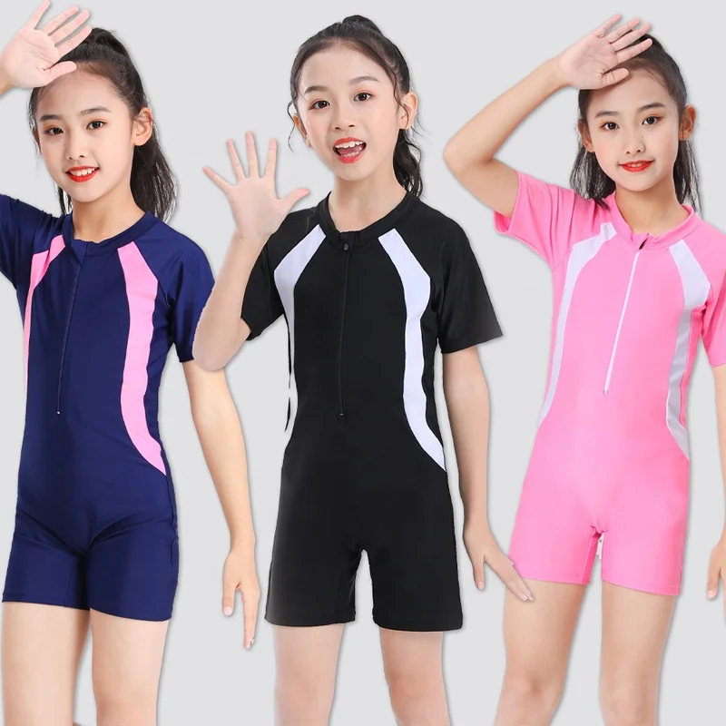 Kids Swimwear Costumes Summer Beachwear Swimming Bathing Suit one piece Girls Kids Swim Wear Swimsuit Dress