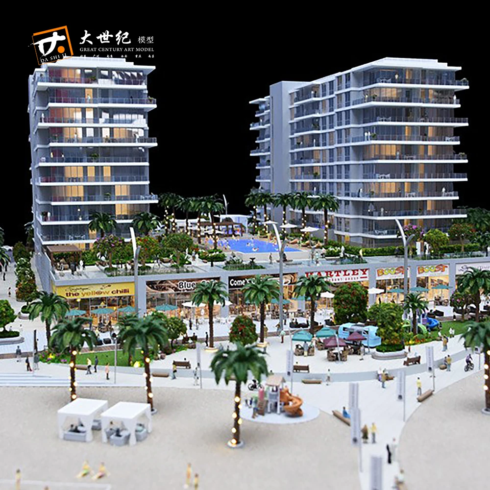 
Beautiful color 3d acrylic building model 3d max model 