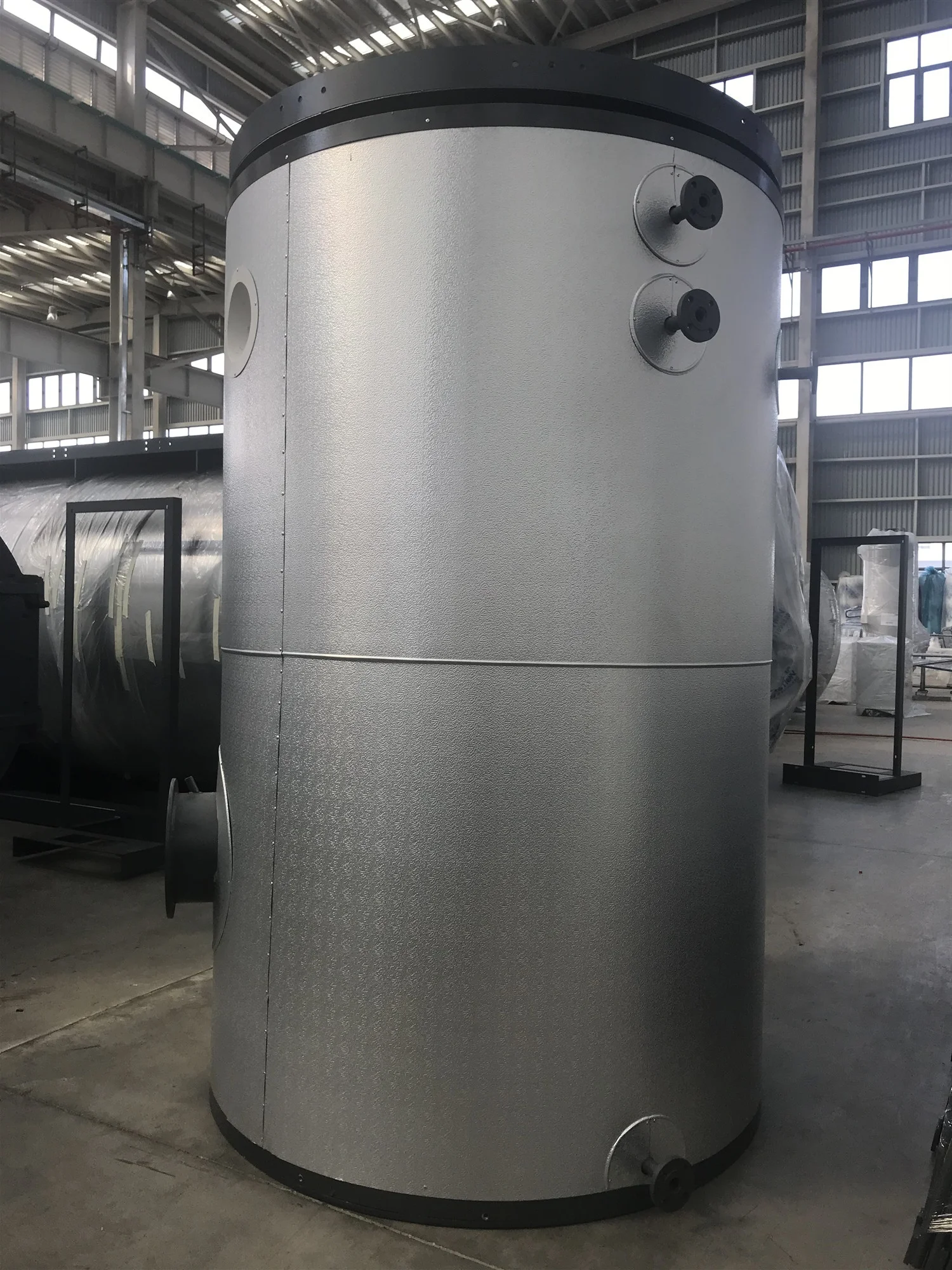 High Performance Gas Diesel Fired 500kg Vertical Type Steam Boiler for Food Industry