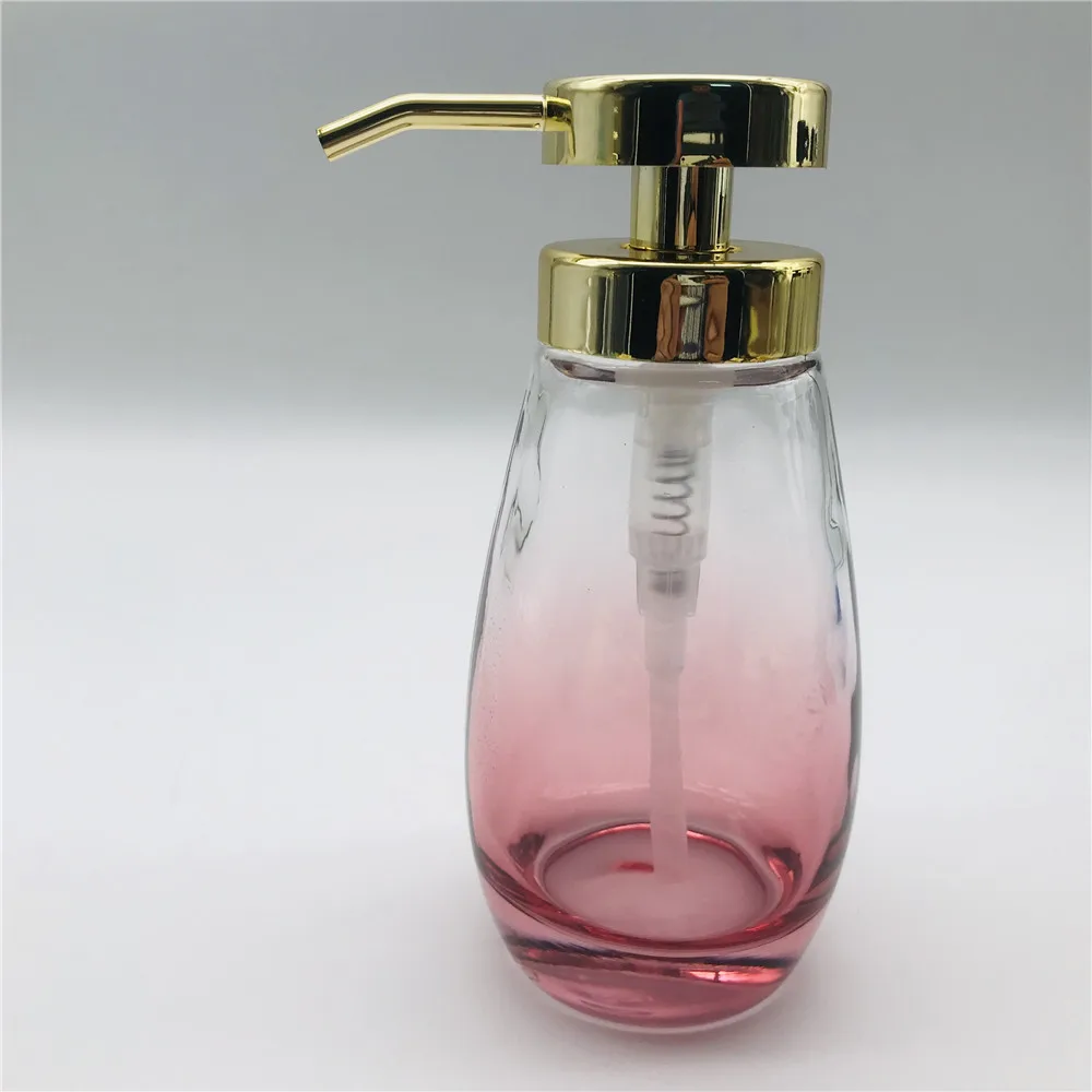 320 мл стеклянный насос для мыла в форме Оливии диспенсер лосьона бутылка традиционном стиле отеля с насосом