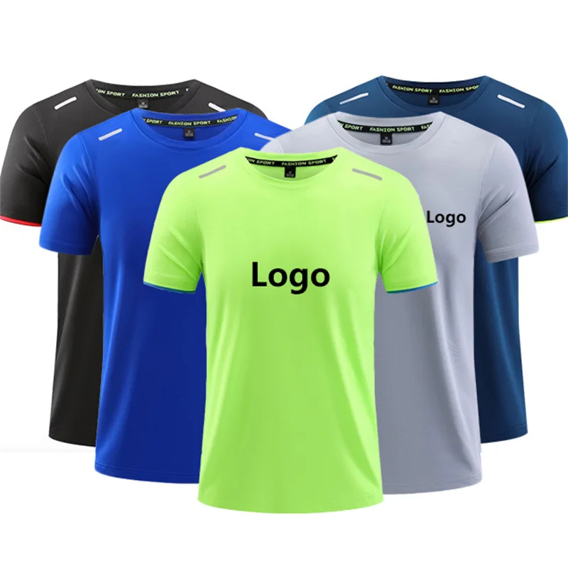 High Quality Custom Cheap Quick Dry Clothing 100% Polyester Plain Running Sports Men T Shirts
