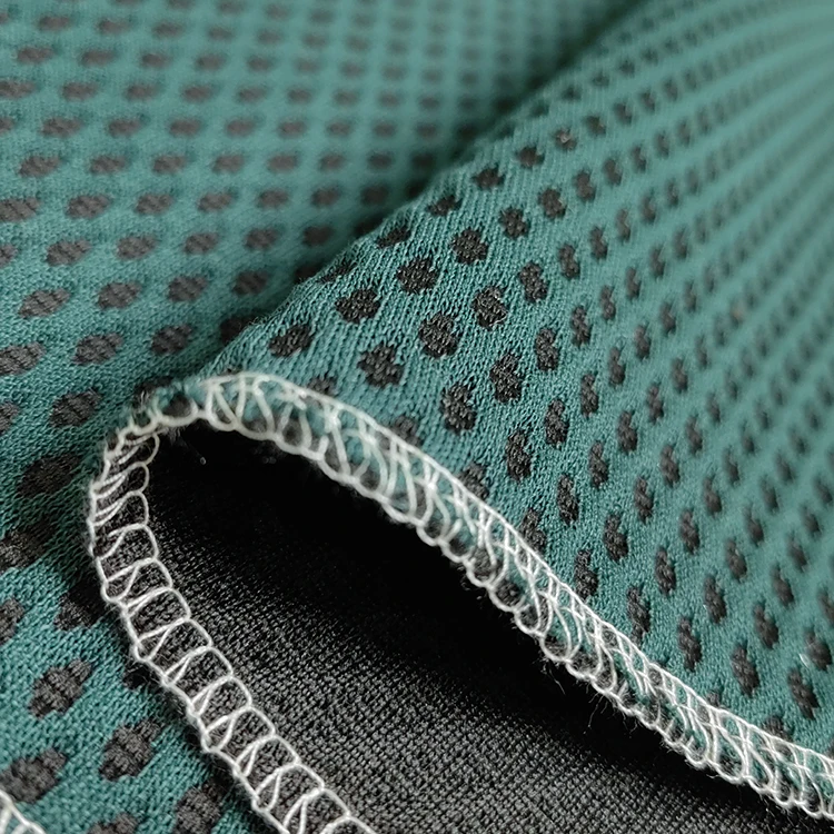 Professional Factory Atmospheric Dark Green 100% Polyester Knitted 3d Spacer Mesh Mattress Border Fabric