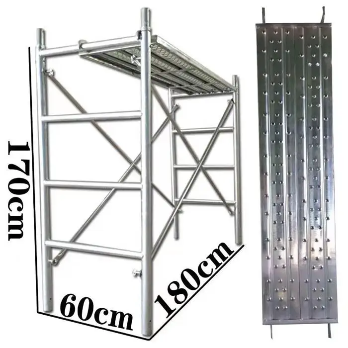 Easy Adjustable Mobile H Frame Scaffold Hot Dipped Galvanized Ringlock Scaffolding frame step ladder