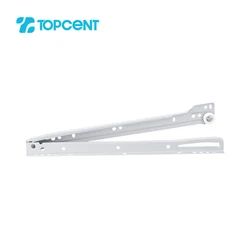 Topcent White Fgv Powder Plated Side Drawer Rail Kitchen Cabinet Hardware Drawer Slides