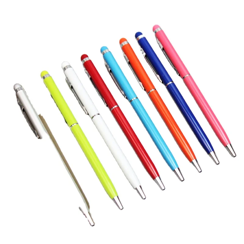 High Quality Metal Black Stylus Pen Rubber Coated Soft Touch Ball Pen for Giveaway Business Gift
