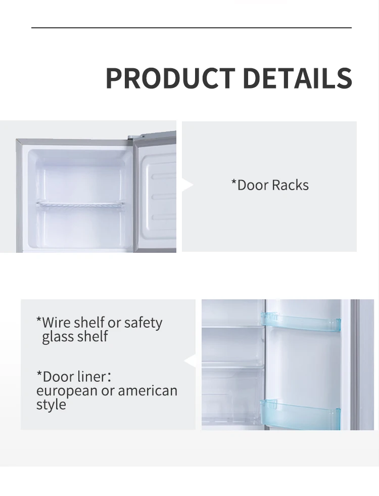 Bcd-138/холодильники двойной двери холодильника бытовой Морозильный шкаф холодильники для дома Нижняя морозильная камера холодильники