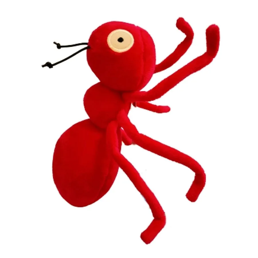 7117 Big Eyes Ant Stuffed Animal Plush Toy with Long Legs Cute Home Decoration Black Red Color Realistic Kids Plush Ant Toy