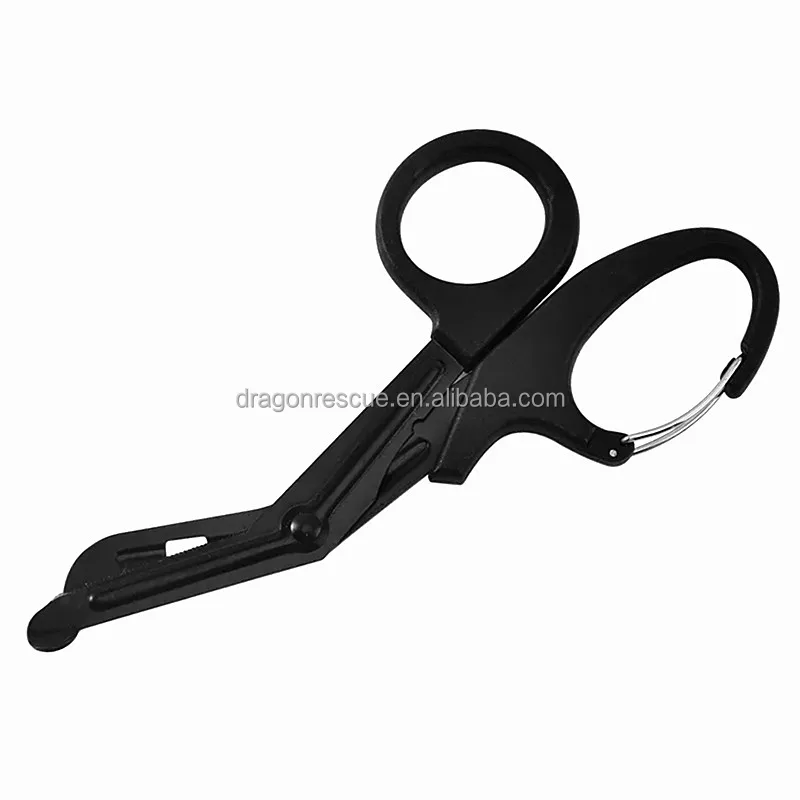 Fluoride Coated Nurse Doctor Medical Paramedic Trauma Shears Bandage Scissors with Carabiner