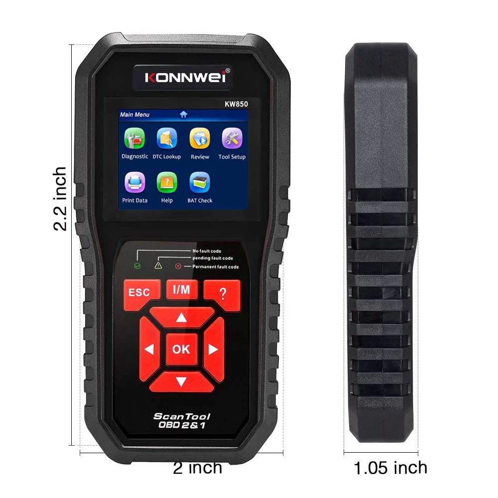 KONNWEI KW850 полный OBD2 автомобильный диагностический инструмент кВт 850 OBDII Авто сканер обновление бесплатно на