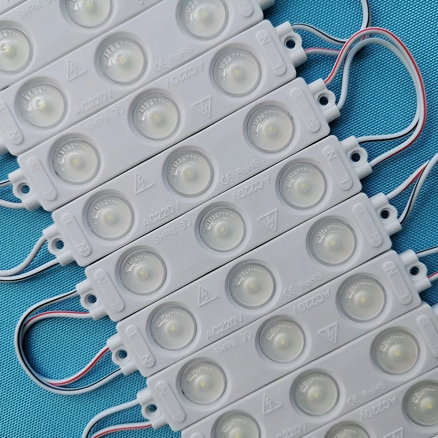 220V / 110V input LED light module for sign letters 2W 240lm SMD 2835 3 led IP65 90mmX18mmX8mm super bright classical style