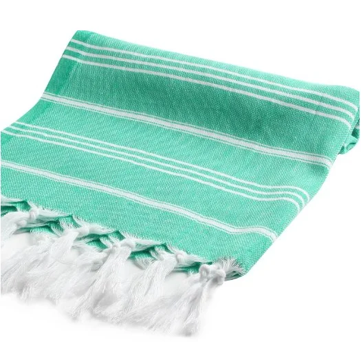 
High Quality 100% Cotton Bath, Beach Turkish Towel Gym Fouta Fitness Pool Yoga Spa Backback 