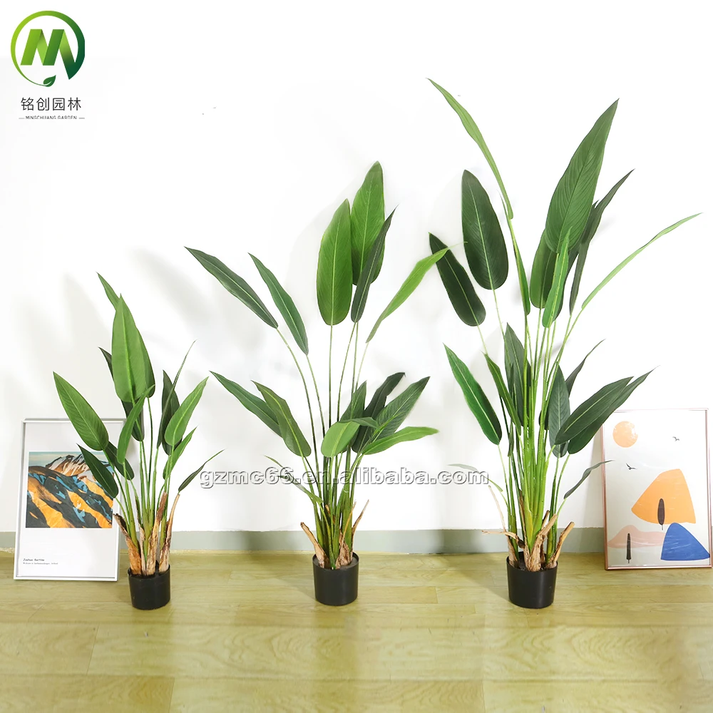 Indoor artificial bird of paradise decorative artificial skybird plants for home decor