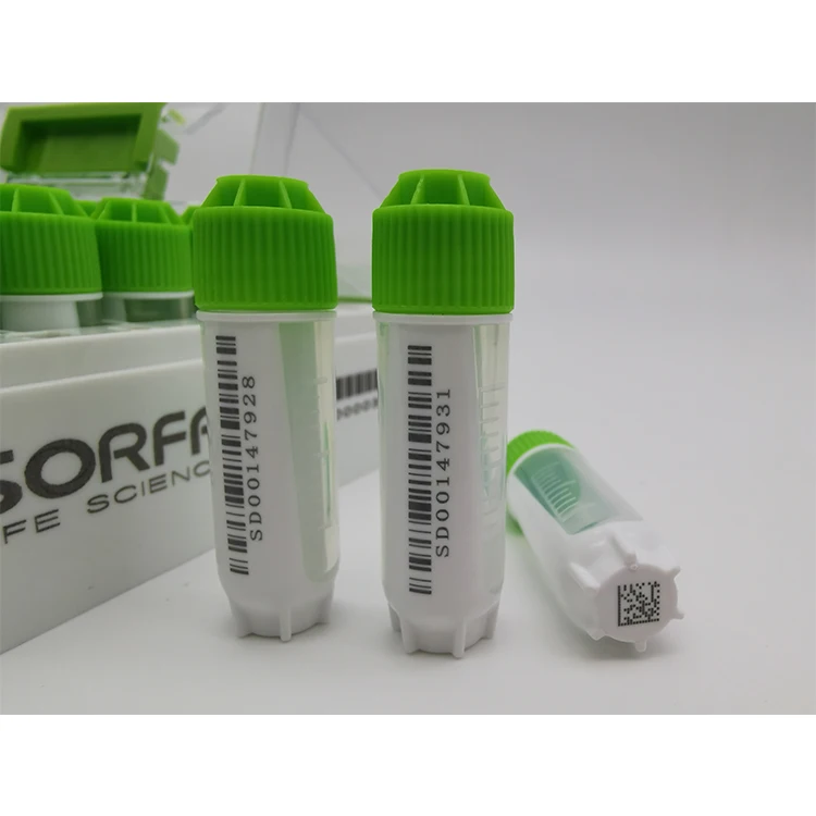 Sorfa 96 racked cryovial 2d лабораторные пробирки центрифуги пробки криогенные пробирки
