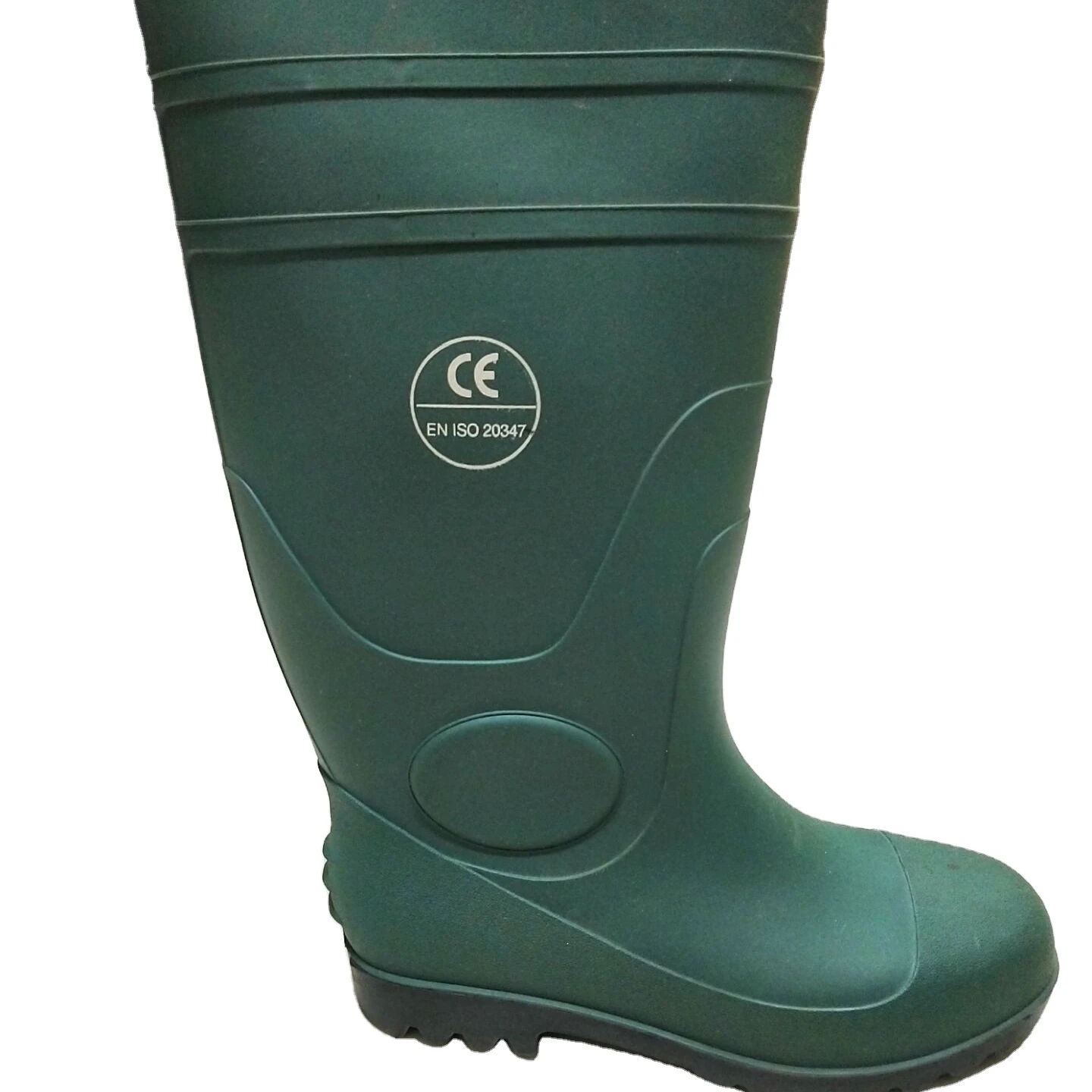 high quality industry use   100% PVC waterproof  steel toe  steel sole safety gum boots rain boots