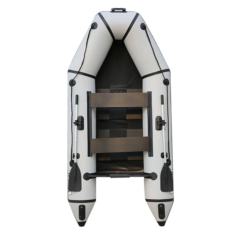 Solar Marine 9ft 2.8m Inflatable Boat Thickened Fishing Boat Hard Bottom Assault Kayak Rowing Canoe Sailboat Dinghy Water Sports