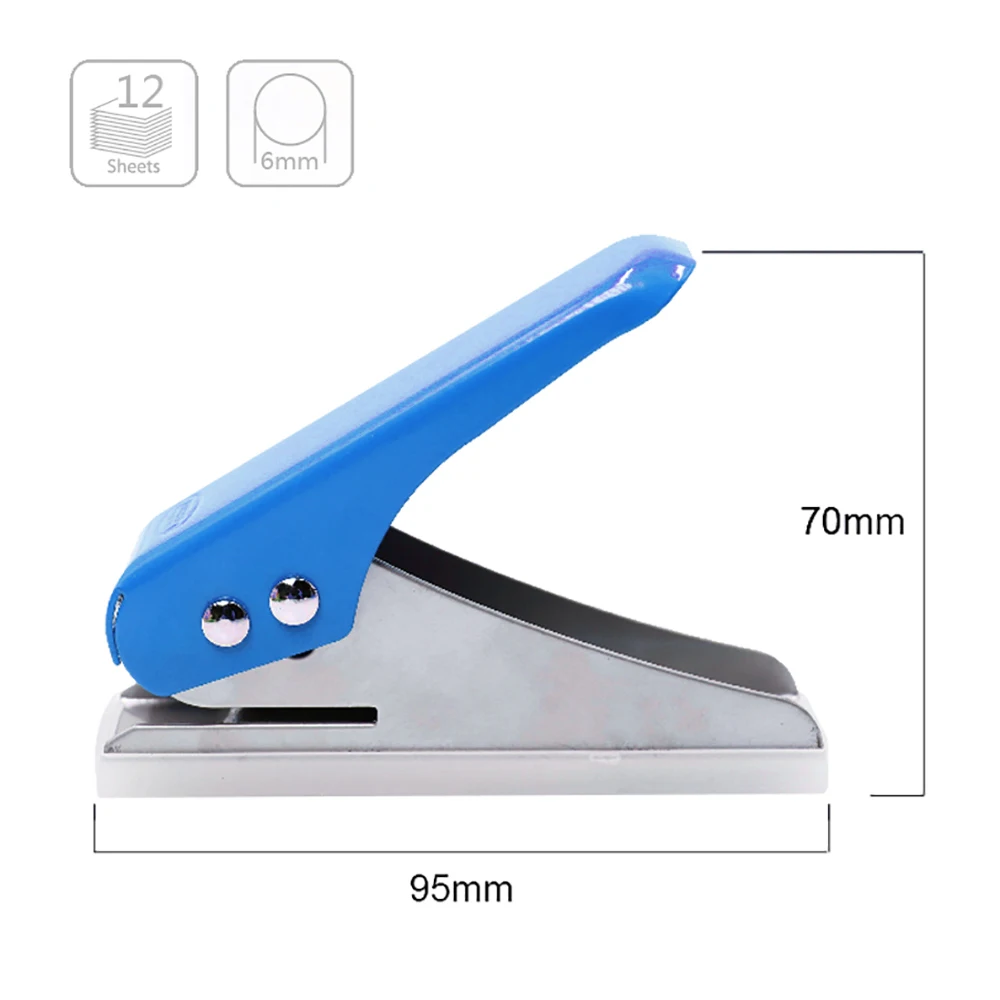 Eagle Blue 1099 Mini portable hole punch metal 5.5mm single one hole punch perforadora de papel