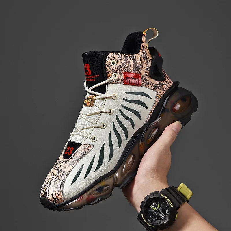 2022 New Popcorn Coconut Daddy Shoes Thick-soled Cushioned Sneakers Fashion All-match