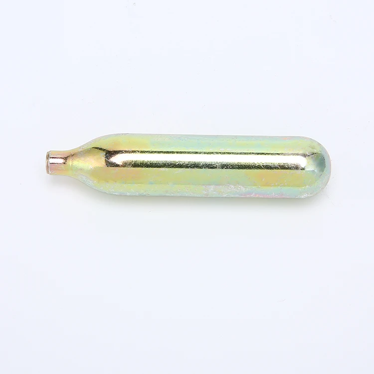 2021 Hot Sale Wholesale Steel Material Thread 21ml Co2 Cartridge Portable Good Sealing Gas Cylinder For Bike Tire Inflate