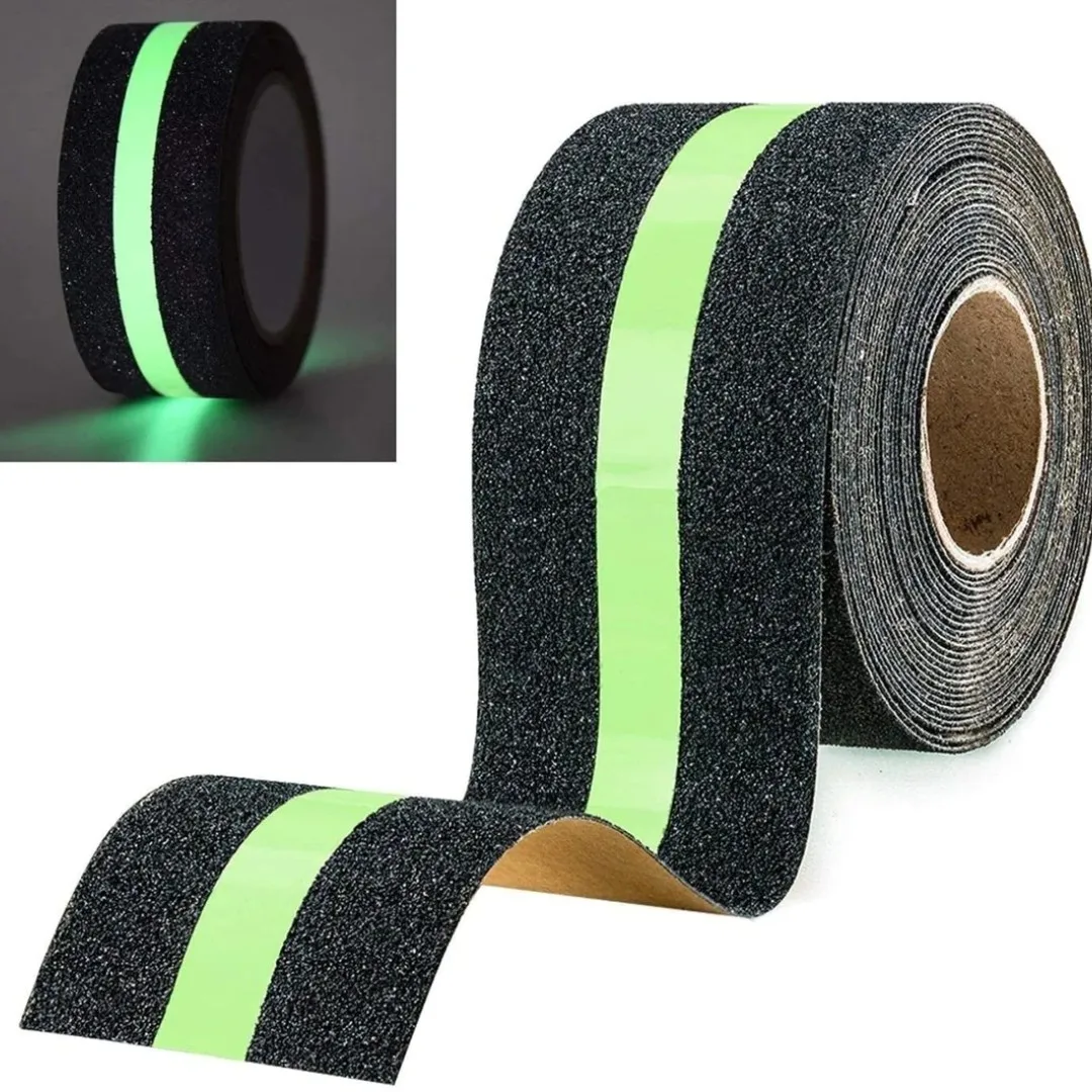 Hot Sale Waterproof Station Road Stairs  grip tape  heavy duty Black anti slip tape for stairs Step Thread
