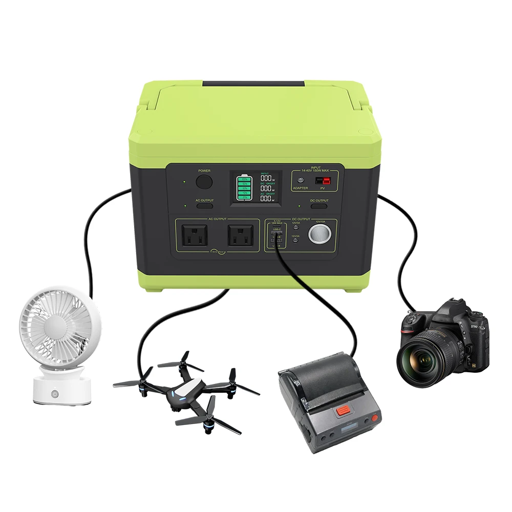 Customized System Portable Solar Power Station Portable Mobile Generator Solar Charger 300w 500w Power Bank For Camping