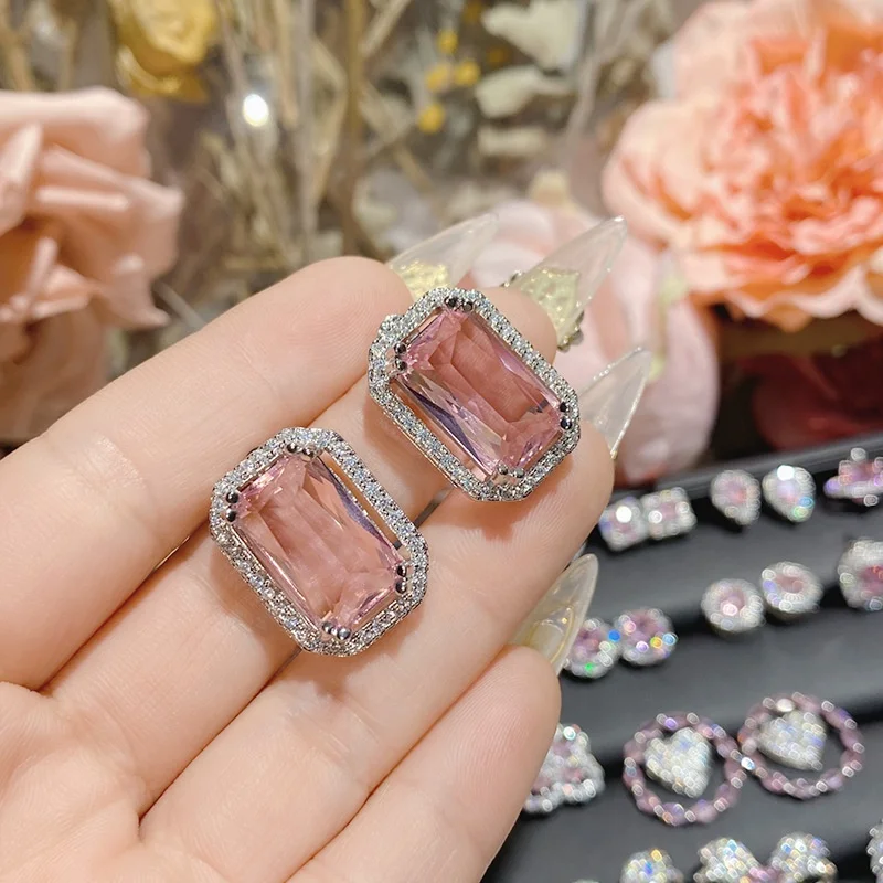 Оптовая продажа дизайнерские серьги-гвоздики на заказ маленькие Изящные серьги с сердечками и цветами корейские оптовая