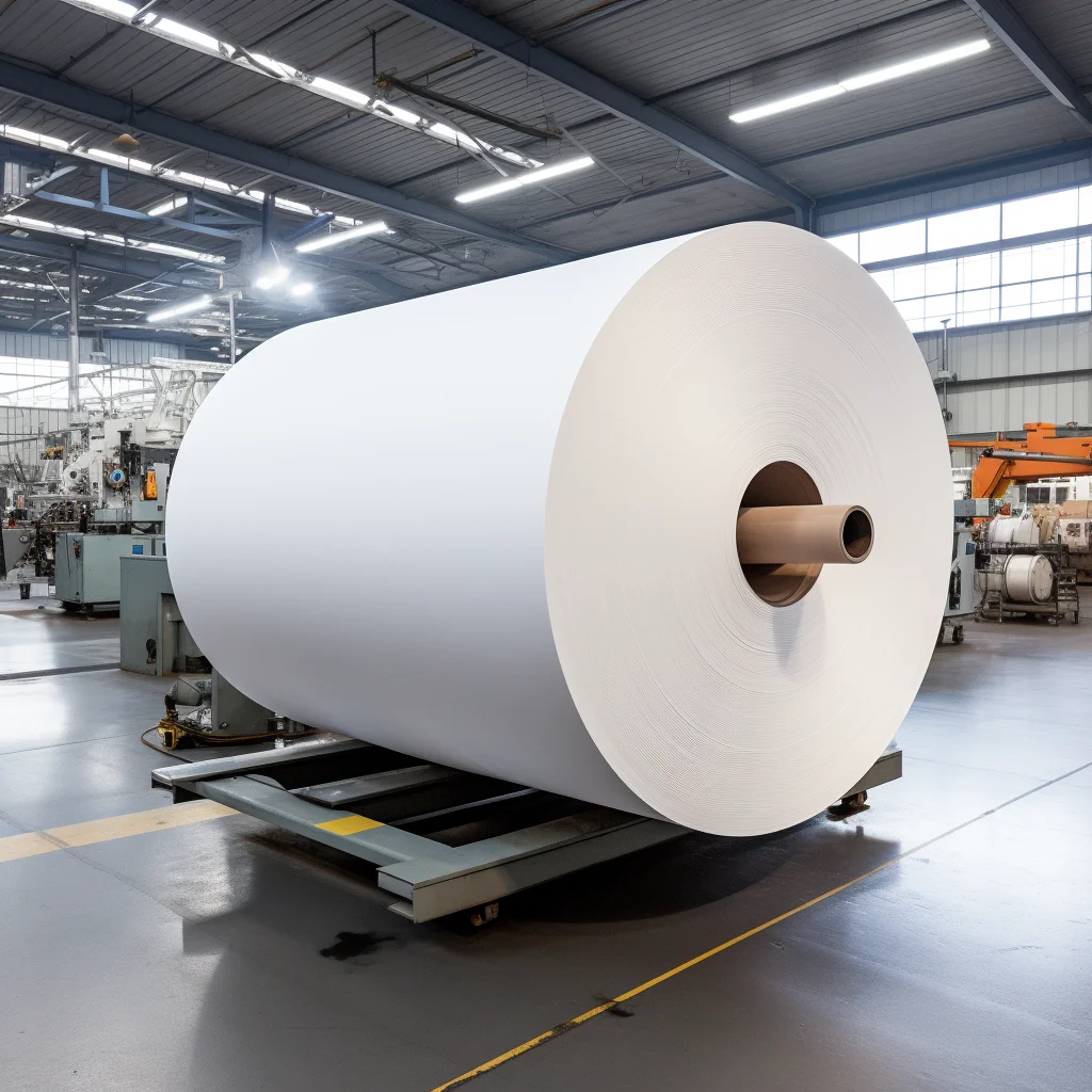 Термоэтикетка Jumbo Roll BPA BPS Free 70 г 65 лицевая бумага сырье 40 50 60 Gsm стеклянный вкладыш горячего расплава акриловая 1080 1530 мм
