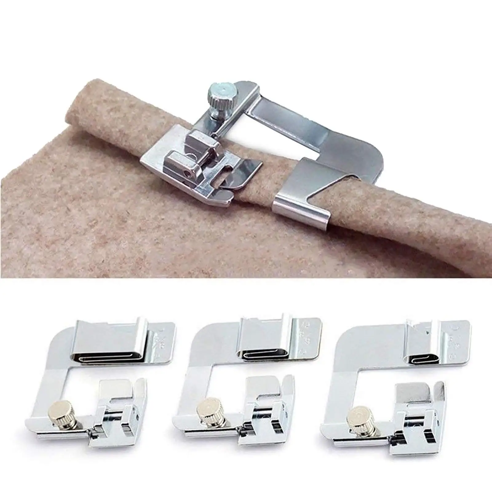 Rolled Hem Pressure Foot Sewing Machine Presser Foot Hemmer Foot Set and Other Low Shank Adapter