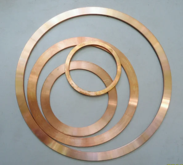 HANA ISO CF125 CF150 oxygen-free copper Gasket 2.2mm thickness flange copper ring customized copper ring