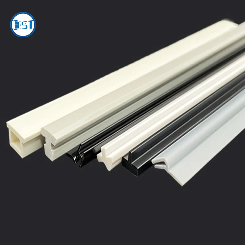 Lower Price Oem Abs Pvc PP Plastic Profile Made From Plastic Extrusion Molding For Customize