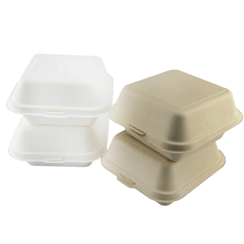 Sugarcane Bagasse Compostable food boxes takeaway packaging